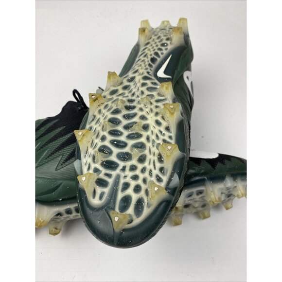 nike alpha menace mens size 13.5 mid cleat green / white - Picture 10 of 12